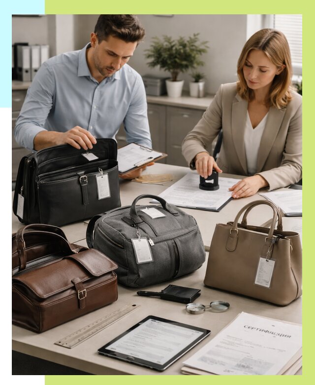 Сертификация сумок в Котласе от 7772 руб. | Алешин-Ктл