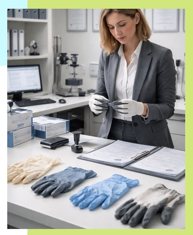 Сертификация перчаток в Котласе от 8809 р. | Алешин-Ктл