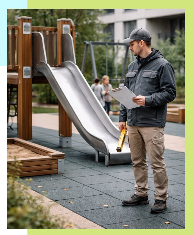 Сертификация детских площадок в Котласе от 25908 р. | Алешин-Ктл