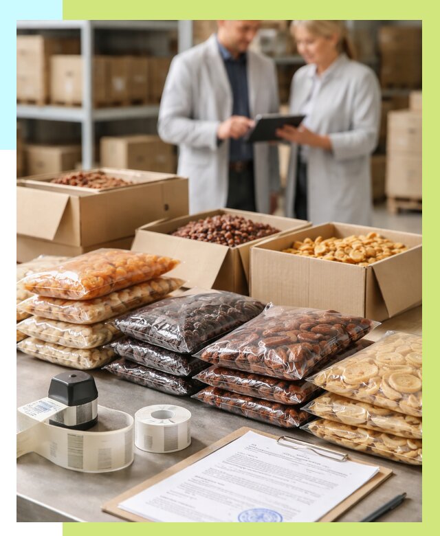 Сертификация сухофруктов в Котласе от 12436 р. | Алешин-Ктл под ключ