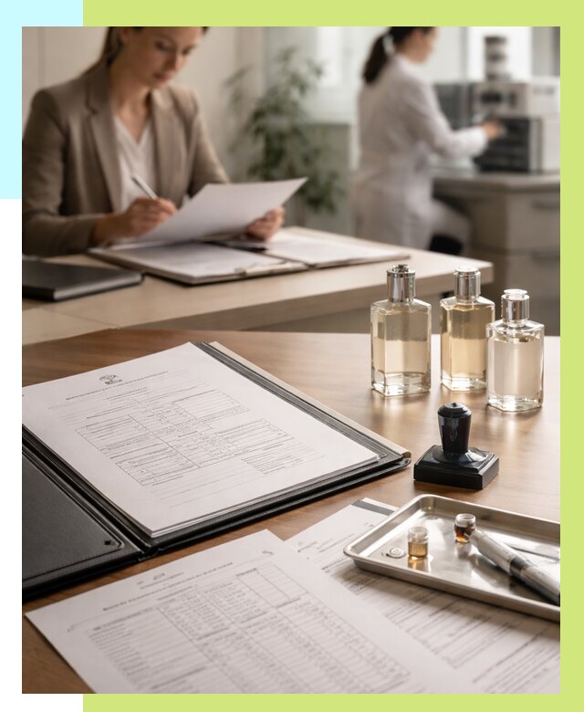 Сертификация парфюмерии в Котласе от 15545 р. | Алешин-Ктл