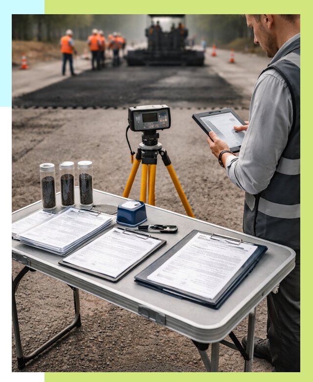 Сертификация асфальта в Котласе от 25908 р. | Алешин-Ктл