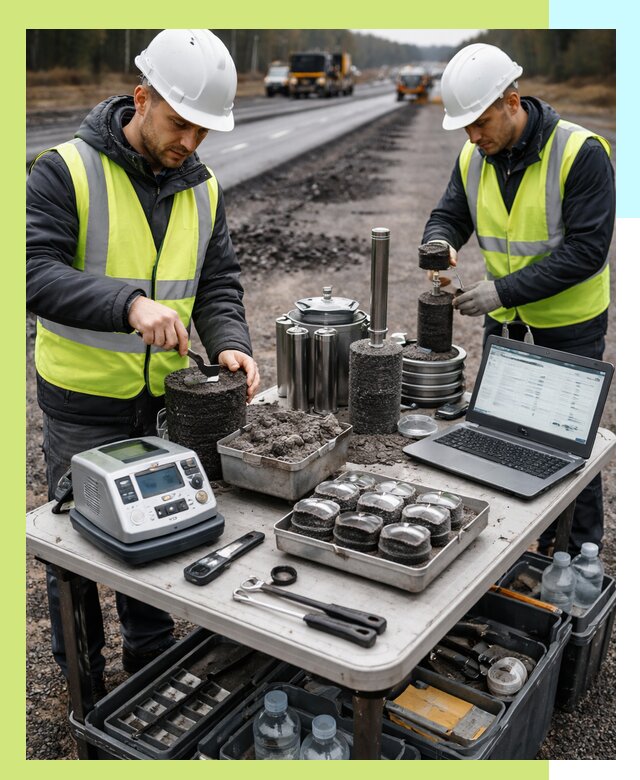 Сертификация асфальта: испытания и подтверждение в Котласе