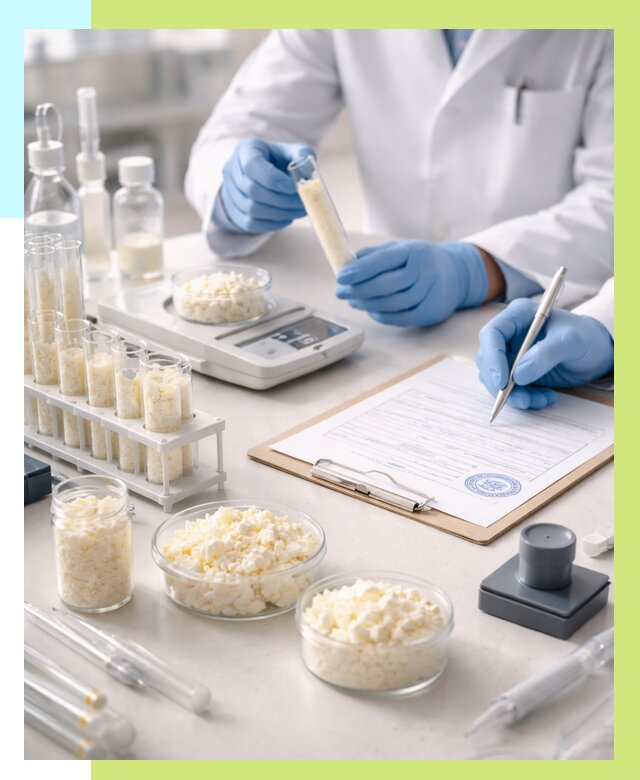Сертификация творога в Котласе от 12436 р. под ключ | Алешин-Ктл