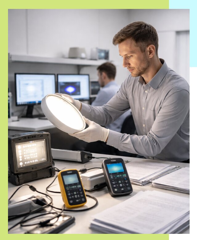 Сертификация светильников в Котласе: испытания и оформление