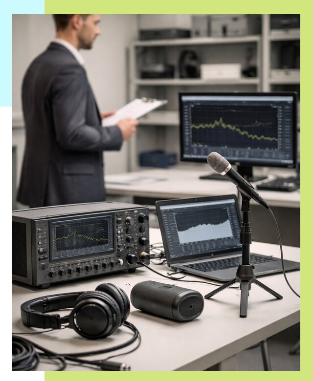 Сертификация аудиотехники в Котласе от 15545 р., Алешин-Ктл