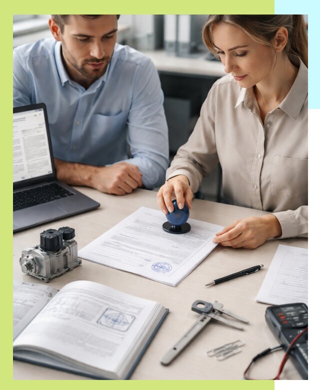 Выдача паспорта изделия и техническая экспертиза продукции в Котласе