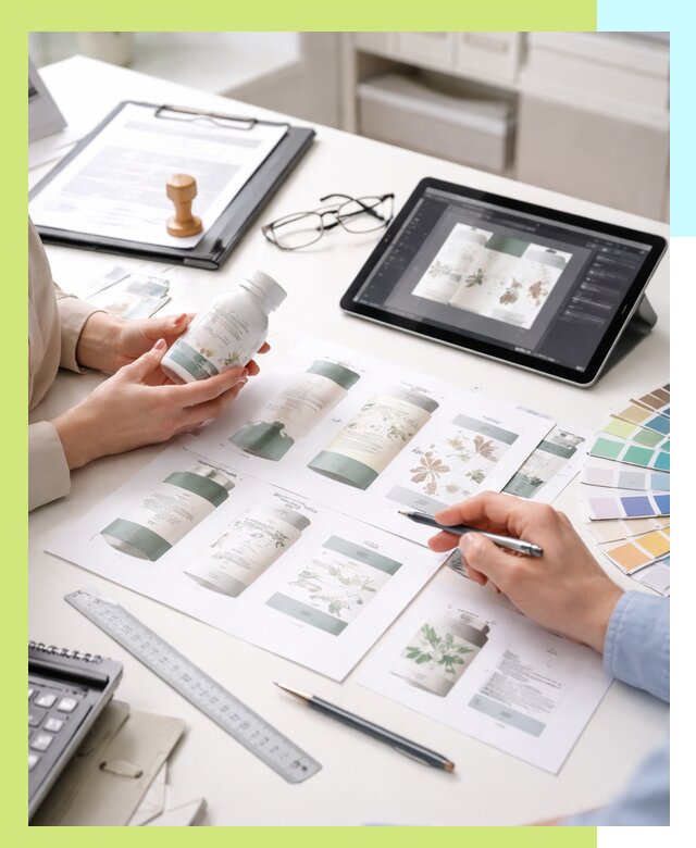 Профессиональная разработка дизайна и текста этикетки продукции в Котласе