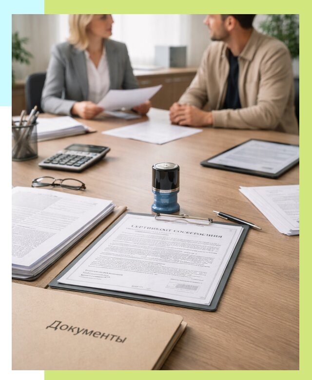 Сертификат соответствия на продукцию в Котласе от 15545 р.|Алешин-Ктл