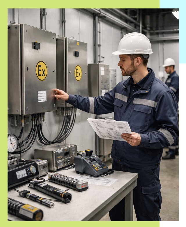 Сертификат взрывозащиты промышленного оборудования в Котласе