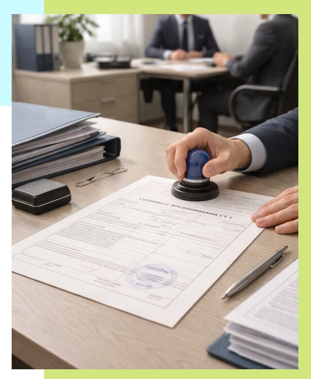 Сертификат происхождения СТ 1 в Котласе от 4663 р. | Алешин-Ктл