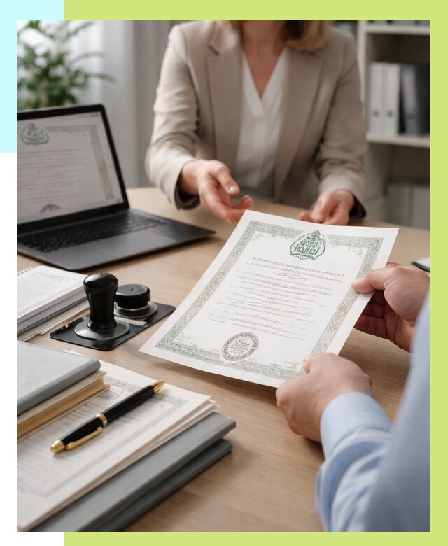 Халяль сертификат в Котласе, получить от 15545 р. | Алешин-Ктл