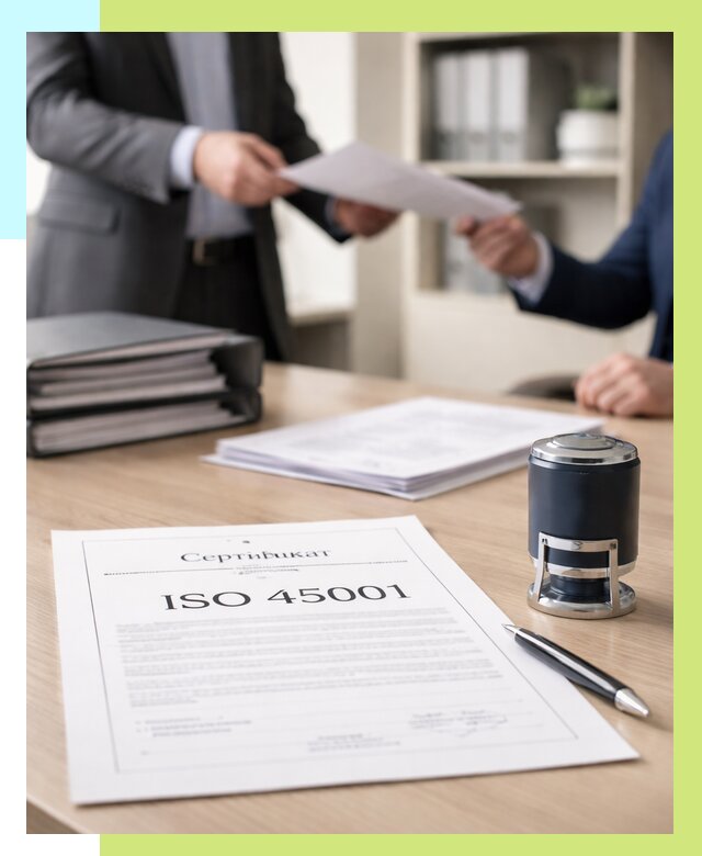 Сертификат ISO 45001 в Котласе под ключ от 46634 р. | Алешин-Ктл