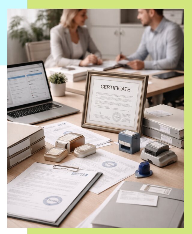 Сертификация компании в Котласе от 46634 р. | Алешин-Ктл — заказ